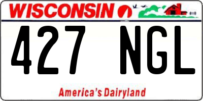 WI license plate 427NGL