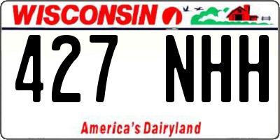 WI license plate 427NHH