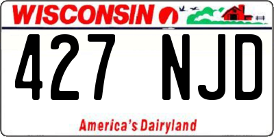 WI license plate 427NJD