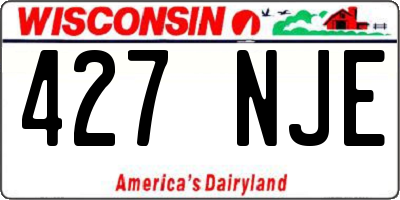 WI license plate 427NJE