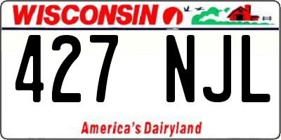 WI license plate 427NJL