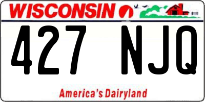 WI license plate 427NJQ