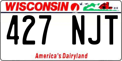 WI license plate 427NJT