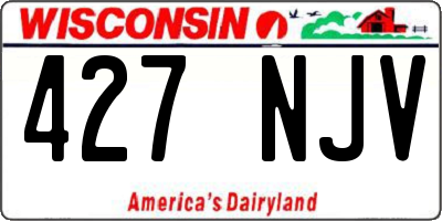 WI license plate 427NJV