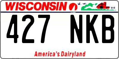 WI license plate 427NKB