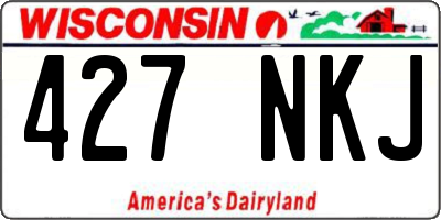WI license plate 427NKJ