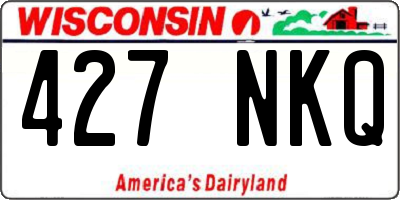 WI license plate 427NKQ