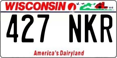 WI license plate 427NKR