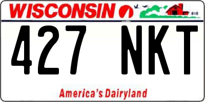WI license plate 427NKT