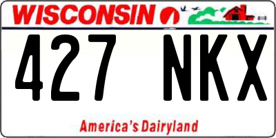 WI license plate 427NKX