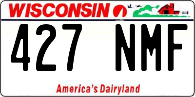 WI license plate 427NMF