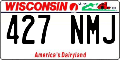 WI license plate 427NMJ
