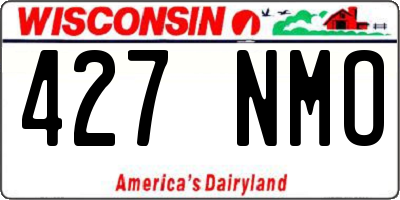 WI license plate 427NMO