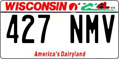 WI license plate 427NMV