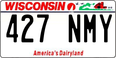 WI license plate 427NMY