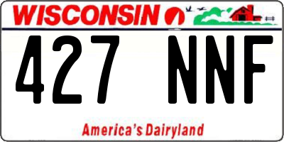 WI license plate 427NNF