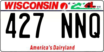 WI license plate 427NNQ