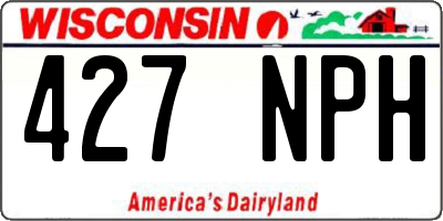 WI license plate 427NPH