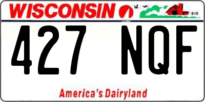 WI license plate 427NQF