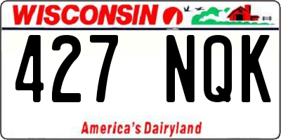 WI license plate 427NQK