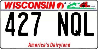 WI license plate 427NQL