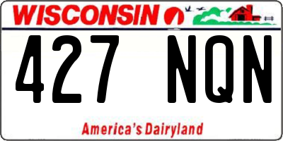 WI license plate 427NQN