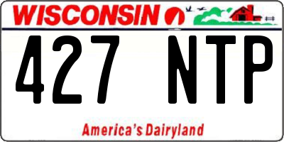 WI license plate 427NTP