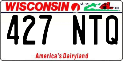 WI license plate 427NTQ
