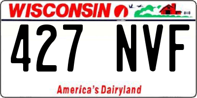 WI license plate 427NVF