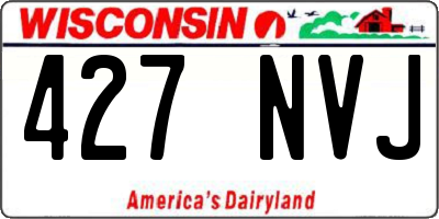 WI license plate 427NVJ