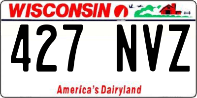 WI license plate 427NVZ