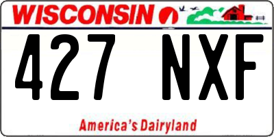 WI license plate 427NXF