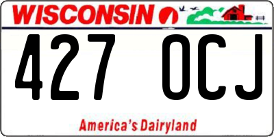 WI license plate 427OCJ