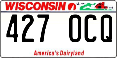 WI license plate 427OCQ