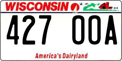 WI license plate 427OOA