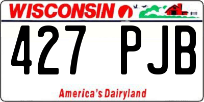 WI license plate 427PJB