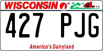 WI license plate 427PJG