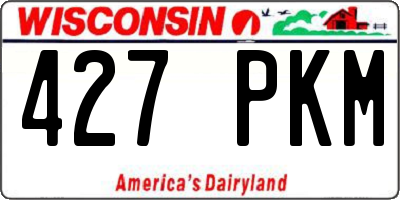 WI license plate 427PKM