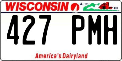 WI license plate 427PMH
