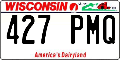 WI license plate 427PMQ