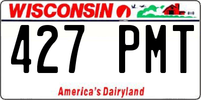 WI license plate 427PMT