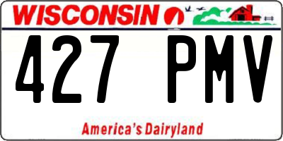 WI license plate 427PMV