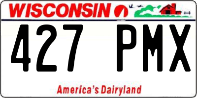 WI license plate 427PMX