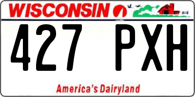 WI license plate 427PXH