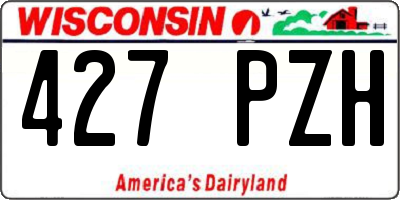 WI license plate 427PZH