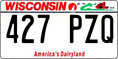 WI license plate 427PZQ