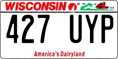 WI license plate 427UYP