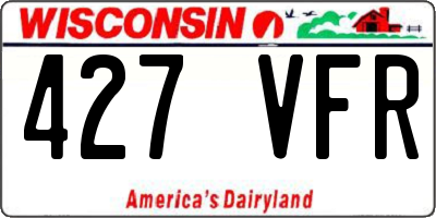 WI license plate 427VFR