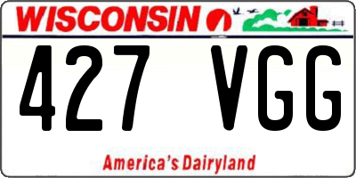 WI license plate 427VGG