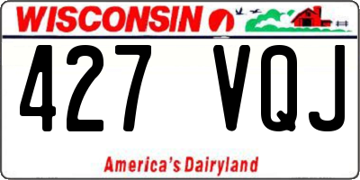 WI license plate 427VQJ